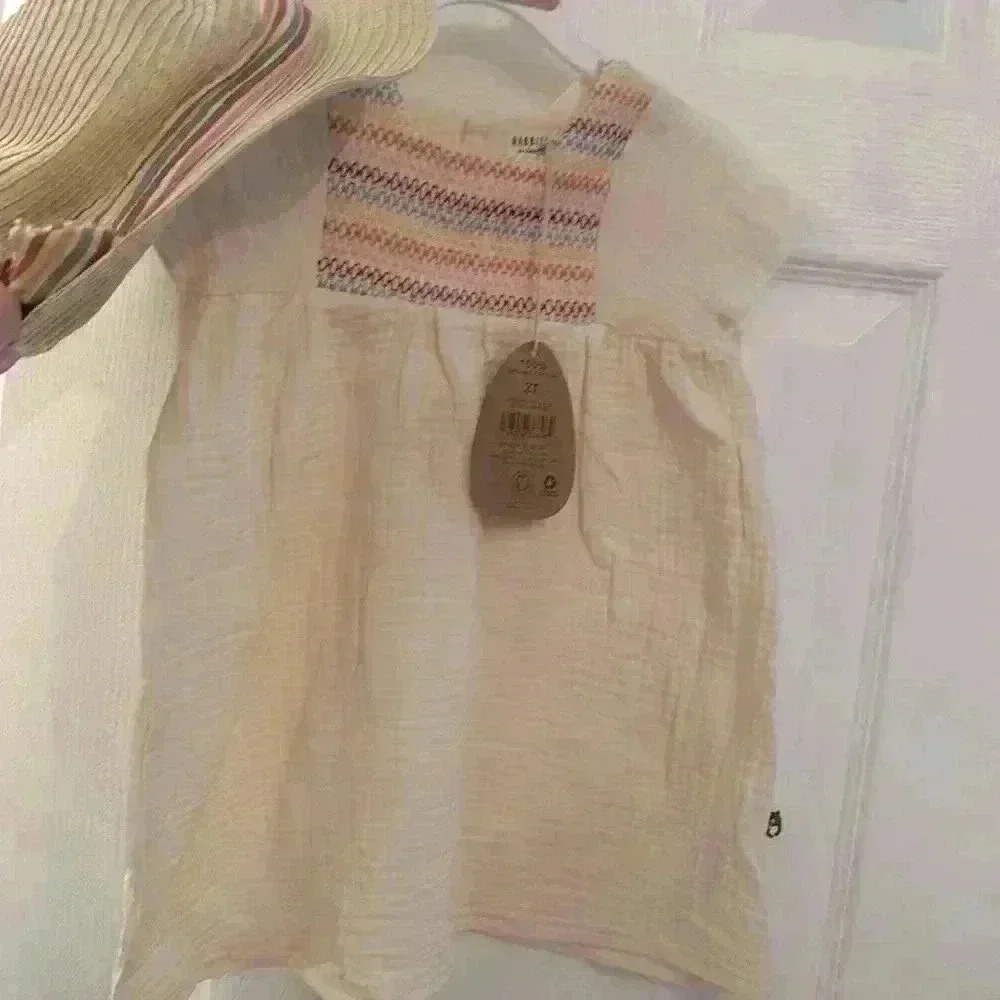 NWT - 2pc Rabbit + Bear Hat & Dress - Size 2T